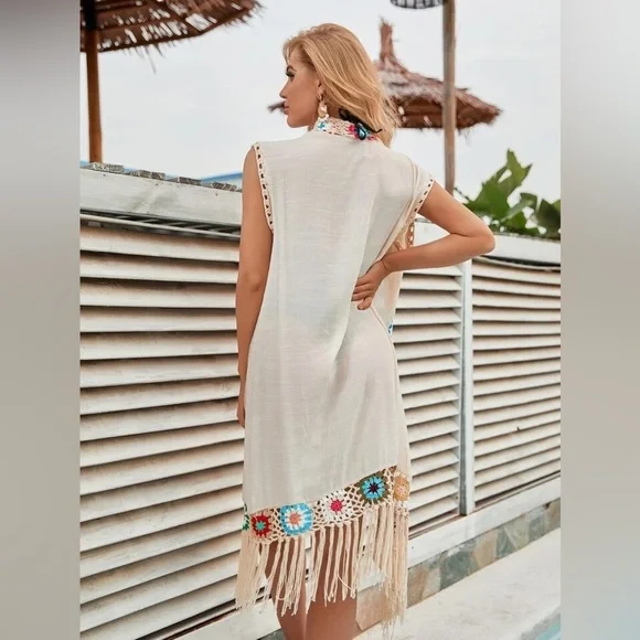 Crochet beach shawl granny squares - Picture 3 of 3